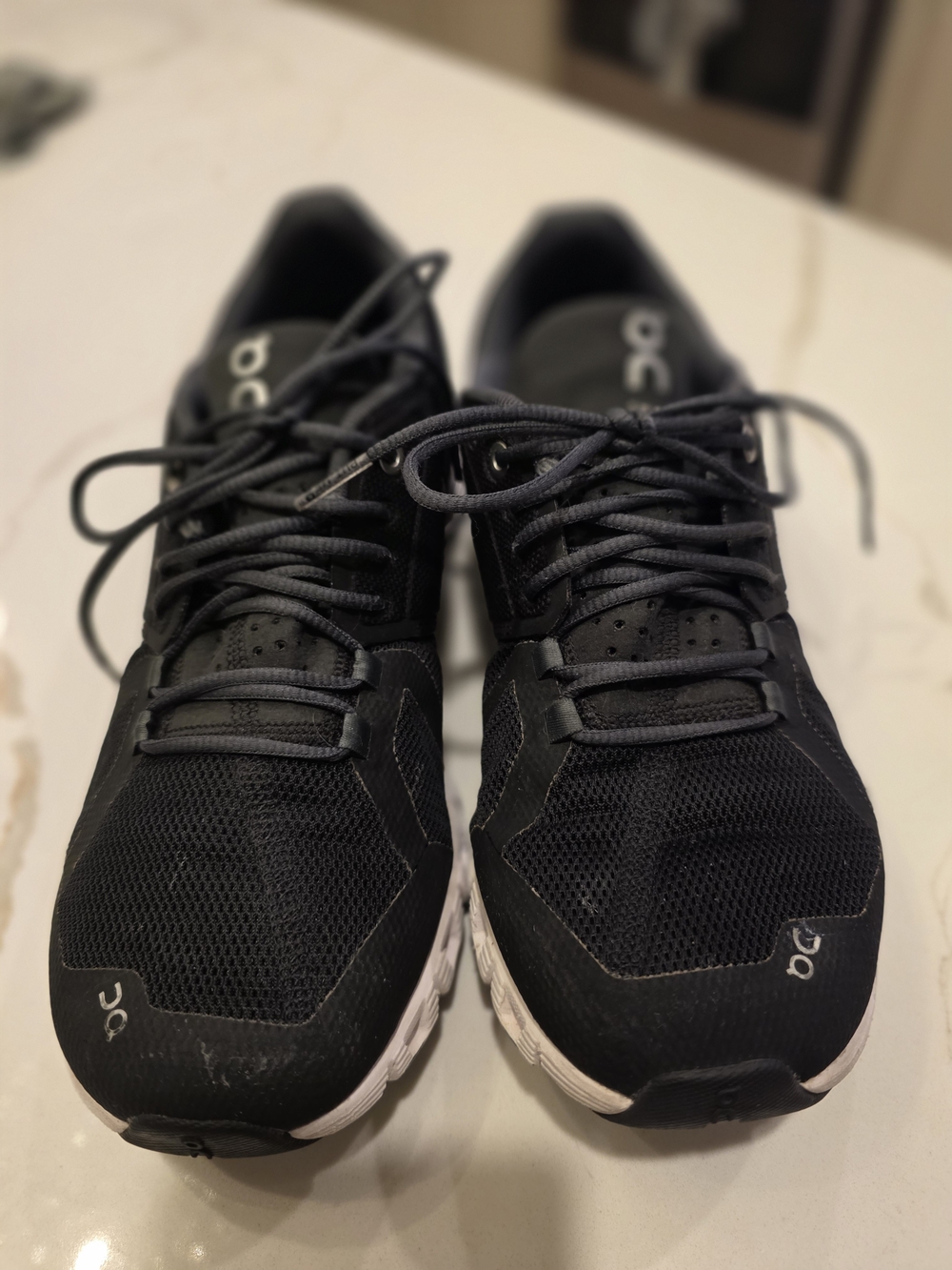 On Running Running WomenCloud Running Shoes - Black/White Size 9.5